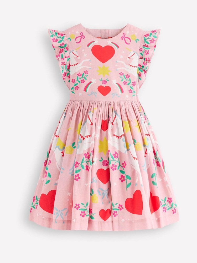 Boden Pink Heart Back Dress - Image 1 of 3
