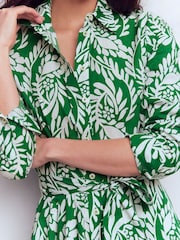 Zeleno - Boden Alexa Long Sleeve Midi Dress - Slika 4 od 5