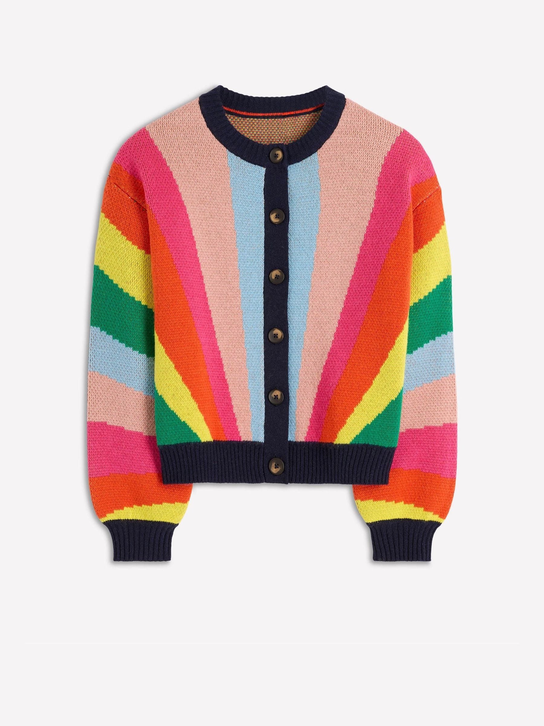 Buy Boden Multi Stripe Abi Jacquard Cardigan from Next USA