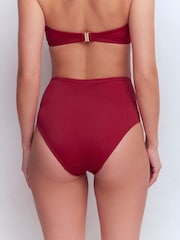 Boden Red Kythira Ruched Bikini Bottoms - Image 3 of 6