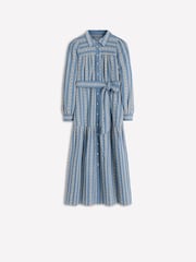 Boden Blue Ellie Cotton Maxi Shirt Dress - Image 5 of 5