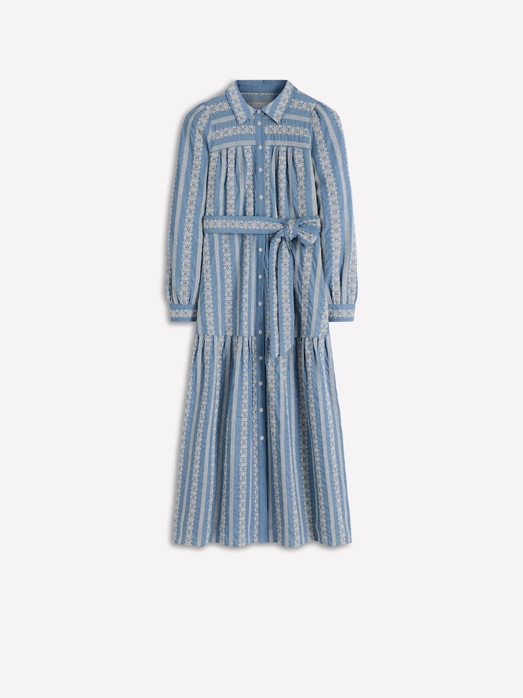 Boden Blue Ellie Cotton Maxi Shirt Dress - Image 5 of 5