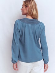 Boden Edi Bluse mit Besatzdetails - Bild 3 von 5