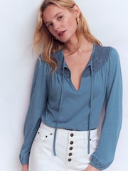 Boden Edi Bluse mit Besatzdetails - Bild 4 von 5