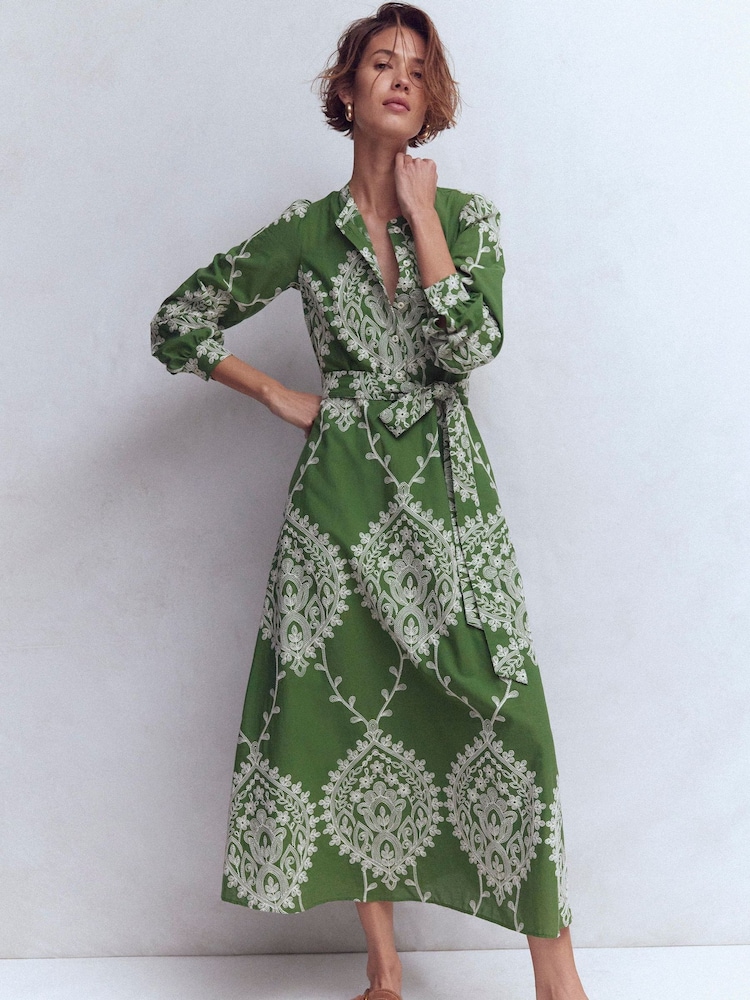 Boden Ava Cotton Midi Dress - Kuva 2 / 6