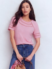 Boden ポピートリム クルーネック Tシャツ - 画像 2 / 5