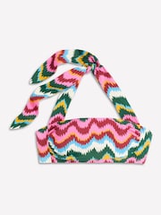 Boden Blue Kythira Ruched Bikini Top - Image 5 of 6