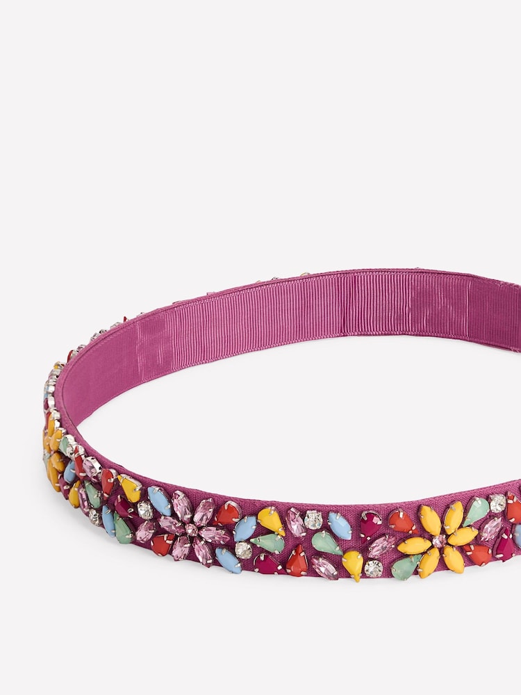Boden Pink Embellished Party Belt - Image 3 of 3