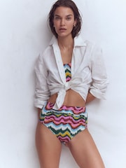 Boden Blue Kythira Ruched Bikini Bottoms - Image 2 of 7