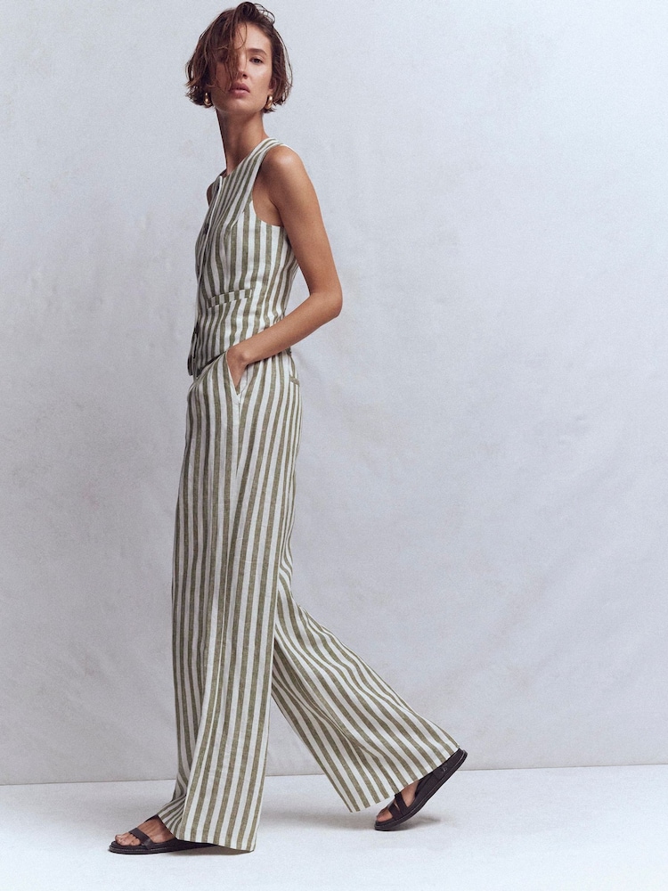 Boden Green Kensington Linen Trousers - Image 1 of 5