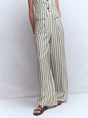 Boden Green Kensington Linen Trousers - Image 4 of 5