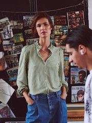 Boden Green Effie Smocked Detail Shirt - Image 5 of 6