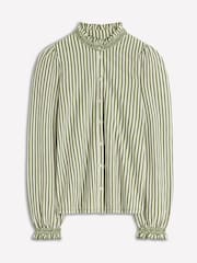 Boden Green Effie Smocked Detail Shirt - Image 6 of 6