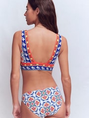 Boden Blue Porto Bikini Top - Image 3 of 6