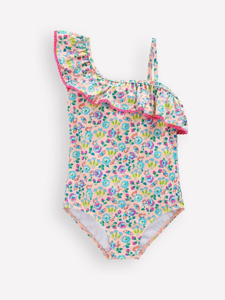 Boden Pink Lila One Shoulder Swimsuit - Image 1 of 3
