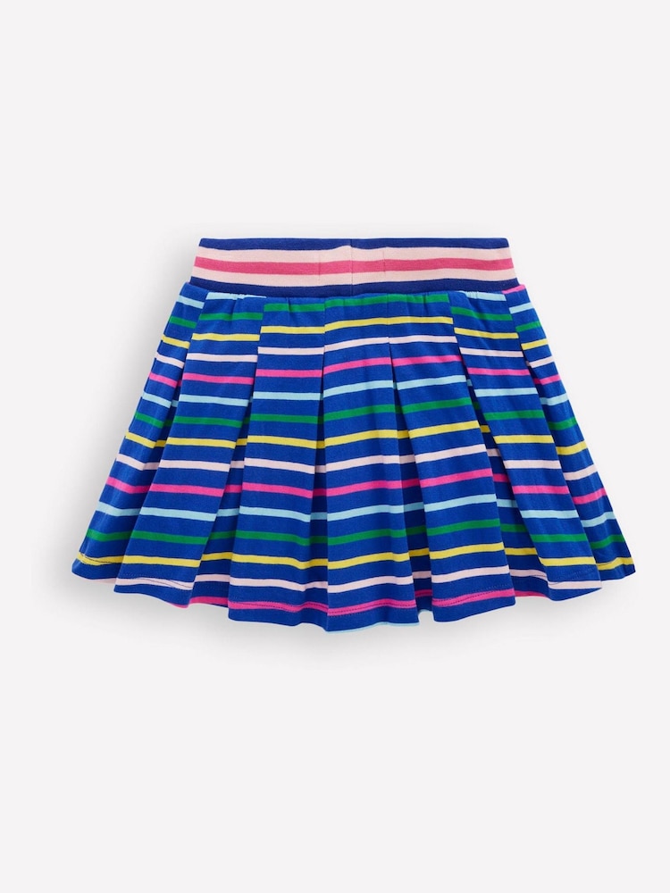 Boden Blue Pleated Jersey Skort - Image 2 of 4