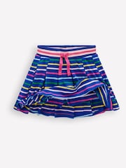 Boden Blue Pleated Jersey Skort - Image 3 of 4