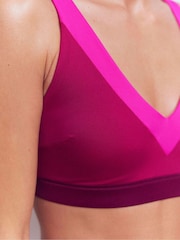 Boden Purple Campania Cross-Back Bikini Top - Image 2 of 7