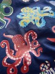 Bleu - Monstres de la mer - T-shirt Boden glow-in-the-dark - Image 3 de 3