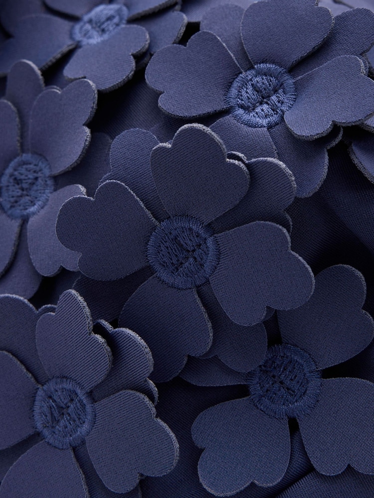 Boden Blue Flower Appliqué Swimsuit - Image 6 of 6 Boden Blue Flower Appliqué Swimsuit - Image 6 of 6