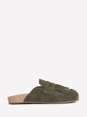 Boden Green Etta Ghillie Mule Clogs - Image 3 of 6