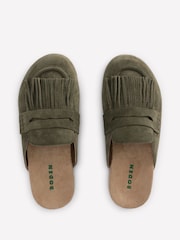 Boden Green Etta Ghillie Mule Clogs - Image 5 of 6