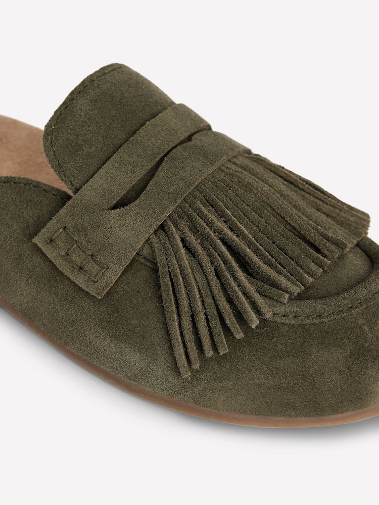 Boden Green Etta Ghillie Mule Clogs - Image 6 of 6
