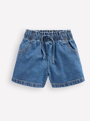 Boden Blue Frill Waist Shorts - Image 1 of 3