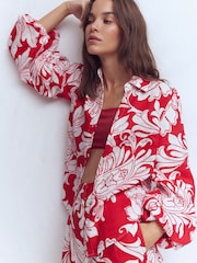 Boden Puff Sleeve Linen Shirt - Imaginea 4 din 6