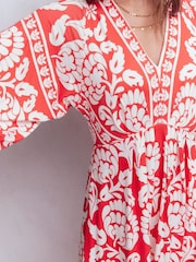 فستان Nell بقصّة كيمونو متوسط الطول من Boden - Image 2 of 5