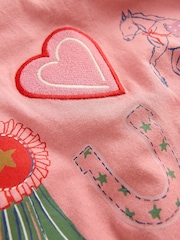Boden Pink Pretty Frill T-Shirt - Image 3 of 3