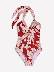 Boden Red Minori Halter Tie Swimsuit - Image 6 of 7