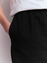 Boden Black Pull-On Double Cloth Trousers - Image 2 of 5