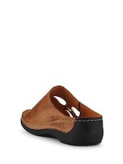 Pavers Leather Wedge-Heeled Mules - Bild 3 von 5