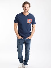 Weird Fish Blue Primal Bream Back Print Artist T-Shirt - Image 3 of 6