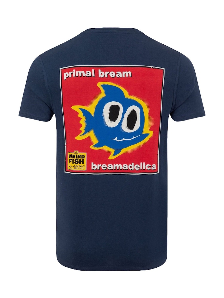 Weird Fish Blue Primal Bream Back Print Artist T-Shirt - Image 6 of 6 Weird Fish Blue Primal Bream Back Print Artist T-Shirt - Image 6 of 6