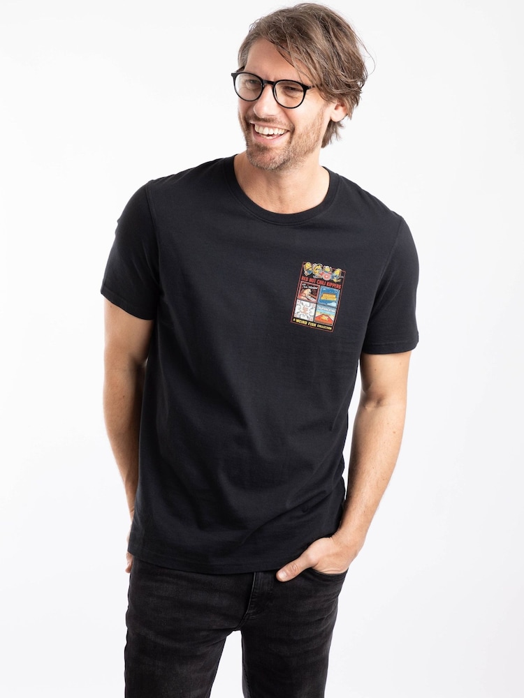 Weird Fish Black Chili Kippers Back Print Artist T-Shirt - Image 1 of 6