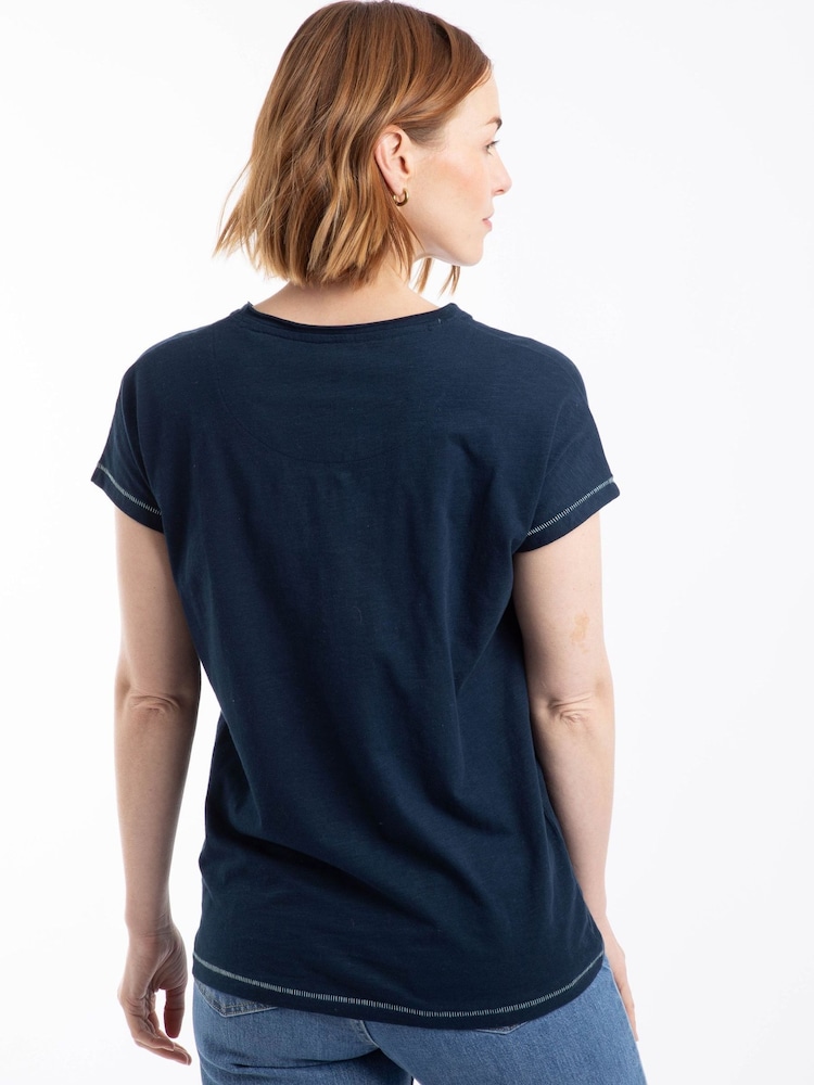 Weird Fish Fern Bee Front Print Graphic T-Shirt - صورة 2 من 6