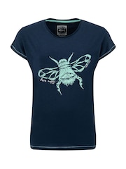 Weird Fish Fern Bee Front Print Graphic T-Shirt - صورة 5 من 6