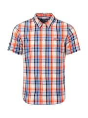 لون كريم فاتح - قميص Judd نقش مربعات بكُم قصير من Weird Fish - صورة 5 من 6