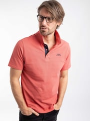 Weird Fish Light Red Miles Pique Cotton Polo Shirt - Image 5 of 7