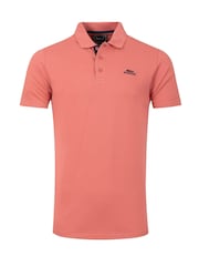 Weird Fish Light Red Miles Pique Cotton Polo Shirt - Image 6 of 7