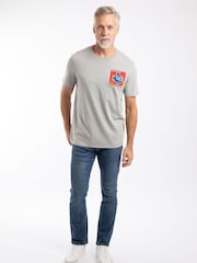 Weird Fish Grey Primal Bream Back Print Artist T-Shirt - Image 3 of 6