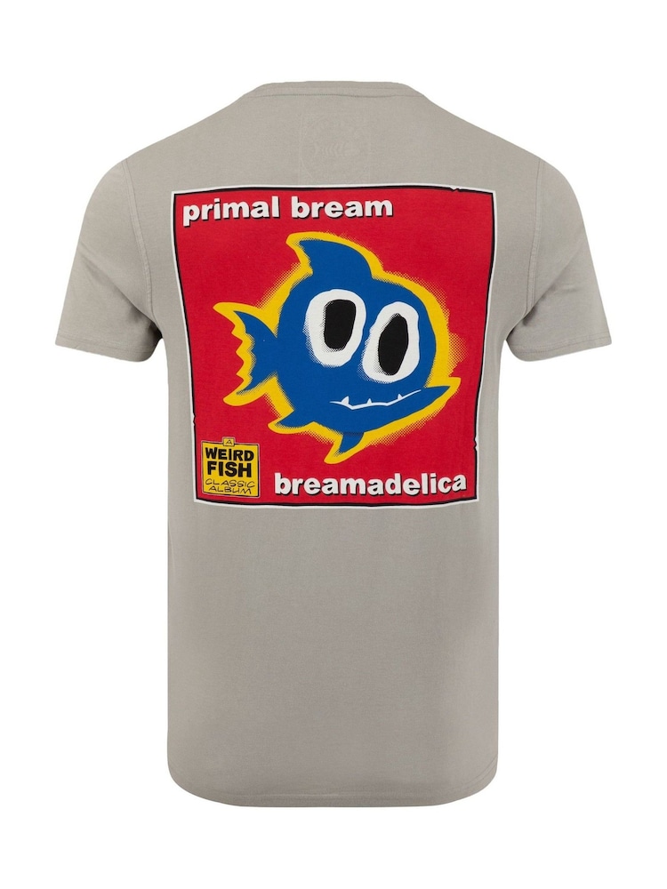 Weird Fish Grey Primal Bream Back Print Artist T-Shirt - Image 6 of 6 Weird Fish Grey Primal Bream Back Print Artist T-Shirt - Image 6 of 6