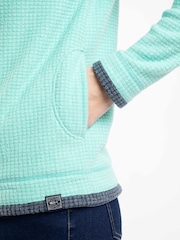 Weird Fish Green Ariana Full Zip Grid Fleece - Image 5 of 7