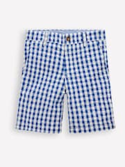 Boden Blue Textured Shorts - Image 1 of 3