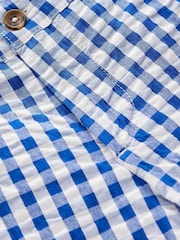 Boden Blue Textured Shorts - Image 3 of 3