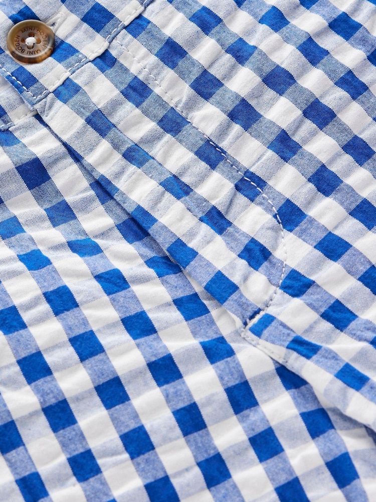 Boden Blue Textured Shorts - Image 3 of 3