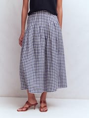 Boden Blue Valentina Linen Skirt - Image 4 of 6