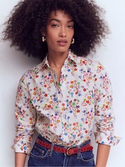 Boden Blue Sienna Cotton Shirt - Image 2 of 6